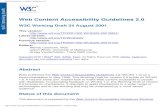 Web Content Accessibility Guidelines 2 · 2001. 8. 24. · Web Content Accessibility Guidelines 2.0 Checkpoint 2.2 Provide consistent and predictable responses to user actions. Checkpoint