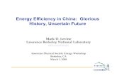 Energy Efficiency in China: Glorious History, Uncertain Futurerael.berkeley.edu/old_drupal/sites/default/files... · Cement previous 597.0 680.0 790.7 Cement revised 597.0 1050.0