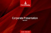 Corporate Presentation - ORIGIN HOUSE · 2018. 4. 27. · opportunity for investors. Advisory Services 18 In February 2018, CannaRoyalty announced the appointment of proven financial,