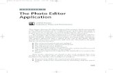 CHAPTER 5 The Photo Editor Applicationptgmedia.pearsoncmg.com/images/0321168828/samplechapter/lenzch05.pdfElaboration Phase and Third Iteration This chapter discusses the third iteration