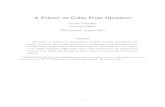 A Primer on Gains From Openness - Yale Universityka265/teaching/UndergradTrade/Primer...A Primer on Gains From Openness Costas Arkolakis Yale and NBER This Version: August 2015 Abstract