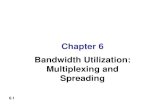 Chapter 6 Bandwidth Utilization: Multiplexing and Spreadingfaculty.wiu.edu/Y-Kim2/NET321F11ch6.pdf · 2011. 12. 1. · 6.10 Assume that a voice channel occupies a bandwidth of 4 kHz.