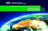 Foreign Investment Review Board Annual Report 2011-12 · 2019. 7. 2. · 11 12 11 12 FOREIGN INVESTMENT REVIEW BOARD. Foreign Investment . Review Board . Annual Report . 2011-12 Commonwealth