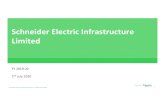 Schneider Electric Infrastructure Limited · 2020. 7. 2. · Schneider Electric Infrastructure Limited –Investor Presentation An update on covid19 impacts • Most of end users