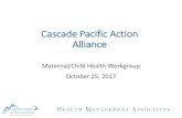 Cascade Pacific Action Alliance...Oct 25, 2017  · Cascade Pacific Action Alliance Maternal/Child Health Workgroup October 25, 2017