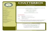 CHATTERBOX · Open Position Treasurer 1:00 Business Meeting Nancy Sousa CPP Roper St Francis Healthcare 843.789.1727 nancy.sousa@ropersaintfrancis.com PLEASE BRING A DONATION FOR