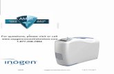For questions, please visit or call...The Inogen Oneo G2 Battery requires an initial full charge ofUninterrupted charging from an empty state using the Inogen One' G2 on the AC power