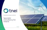 Specialist consultancy for Ireland...Specialist consultancy for Ireland Case studies TNEI has a strong track record in Ireland, having worked with clients to perform wind farm feasibility