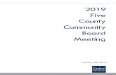 2019 Five County Community Board Meeting · 2019. 3. 28. · Halifax Agricultural Center. • Engagement with Halifax Council on Aging and 211 Training • Expansion on representation
