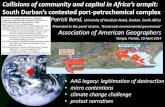 ollisions of community and capital in Africas armpit ...ccs.ukzn.ac.za/files/BondAAG10Apr2014.pdf · •AAG legacy: legitimation of destruction •micro contentions •climate change
