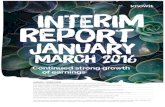 INTERIM Report JANUARy - KNOWIT · 2017. 3. 2. · 3I KNOWIT AB INTERIM REPORT JANUARY – MARCH 2016 The Group success. Therefore, they have chosen to take the next step in their