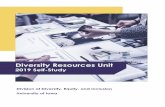 Diversity Resources Unit · 2020. 3. 13. · 6 2018-2019 Goals Focus: One goal was to create a clear understanding of Diversity Resources purpose, methodologies, and audiences. In