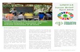 UNFF14 Issue rief · 2020. 8. 14. · UNFF14 Issue rief April 2019 Forests, peaceful and inclusive societies, reduced inequality, education, and inclusive institutions at all levels