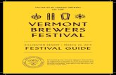 FESTIVAL GUIDE - Vermont Brewers Association · 2019. 3. 20. · 2019 VERMONT BREWERS FESTIVAL KILLINGTON [4] TASTING SCHEDULE TASTING SESSION 1 Saturday, March 23 12:00 p.m. –