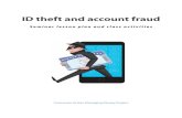 ID theft and account fraud · 2020. 4. 30. · ID Theft and Account Fraud: Prevention and cleanup Seminar lesson plan and class activities Lesson purpose: To make participants aware