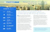 Manhattan Condo Market Report - StreetEasydocs.streeteasy.com/market_reports/StreetEasy_August...Manhattan Condo Market Report-4.6% Inventory (Month-over-Month) $1,200,000 Median Sale