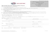 Burning Permit Application Form...piled forest material or you plan to conduct a “Broadcast” or “Understory” burn (Burn Plan may be required) 2. Fill out the application completely.