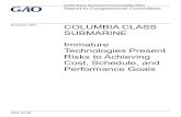 GAO-18-158, COLUMBIA CLASS SUBMARINE: Immature … · 2018. 12. 14. · Technology Readiness Assessment (TRA) when it did not identify these ... an aggressive schedule, which may