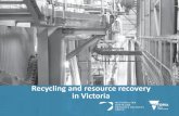 Recycling and resource recovery in Victoria...2019/05/31  · The impact of China’s National Sword Policy Council X Recycling Service Provider recyclables $450,000 to $1.5 million