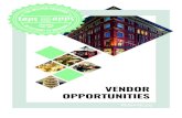 VENDOR OPPORTUNITIES...LinkedIn Page Likes 650+ 800+ 2.4k 100+ 1600+ 2000+ SOCIAL MEDIA WEBSITE & EMAIL MEDIA PARTNERS Close contacts at local news outlets including: VENDOR DETAILS
