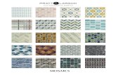 MOSAICS - Pratt & Larson | Portland OR€¦ · 4” Mosaic Pattern #1A MO-2M1B 2” Mosaic Pattern #1B MO-PWPQ Pinwheel Parquet MO-LMP2 Large Mosaic Pattern #2 MO-2MP2 2” Mosaic