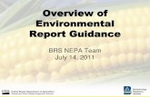 Overview of Environmental Report Gudance - USDA-APHIS · 2011. 7. 29. · 2. Utilize Endnote X4 for reference/citation management. • Reference types will be provided. • Output