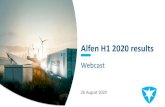 Alfen H1 2020 results Alfen...Webcast 2 Disclaimer This communication may include forward-looking statements. All statements other than statements of historical facts may be forward-looking