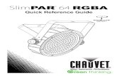 Quick Reference Guide - Parts Express...Acerca de Esta Guía La Guía de Referencia Rápida (GRR) del SlimPAR 64 RGBA contiene información básica sobre el producto, como montaje,