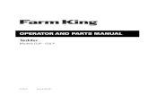 OperatOr and parts Manual - Farm King · 3-point hitch arm. 4. Connect PTO shaft to the tractor PTO. In order to avoid damage to PTO shaft we recommend that shaft slides out about
