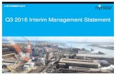 Q3 2016 Interim Management Statement - Nyrstar/media/Files/N/Nyrstar-IR/... · Financial review Q4 2016 priorities. Q3 2016 IMS. Overview of September YTD 2016. 4 Business highlights