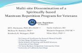 Multi-site Dissemination of a Spiritually-based Mantram ...Reflects work of Eknath Easwaran, spiritual teacher of the Eight Point Program Blue Mountain Center of Meditation in Tomales,