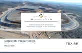 Gold producer with advanced exploration projects in the ......TSX:AR Corporate Presentation –MAY 2020 | ARGONAUT GOLD 7 Pro Forma Capitalization, Production and Resource Base Units