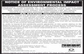 NOTICE OF ENVIRONMENTAL IMPACT ASSESSMENT PROCESS · 2013. 8. 30. · Shawn Johnston of Sustainable Futures ZA PO Box 749, Rondebosch, Cape Town, 7701 Tel: 083 325 9965 Fax: 086 510