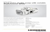 Axial piston double pump with variable displacement: DPVD...The Liebherr axial piston double pump DPVD series is developed for the open circuit in swash plate design. These variable