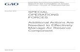 GAO-20-90, Special Operations Forces: Additional Actions ...conventional forces, and special operations forces—to support strategic guidance and meet combatant commander requirements.