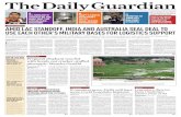 Daily neWSpaper. aMiD lac StanDoff, inDia anD auStralia ... · aMiD lac StanDoff, inDia anD auStralia Seal Deal to uSe each other’ S Military ba SeS for logiS ticS Support The missing