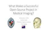 What Makes a Successful Open-Source Project in Medical ......Project Successful Open Source Medical Imaging Project Project Typically but not always a software project Other forms: