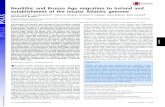 Neolithic and Bronze Age migration to Ireland and establishment … · 2015. 12. 22. · Neolithic and Bronze Age migration to Ireland and establishment of the insular Atlantic genome