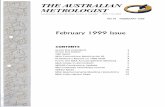 THE AUSTRALUN METROLOGISTmetrology.asn.au/tam/The Australian Metrologist Issue 16 1999.pdfThe Al~tralian Metrologist No. Id, February 1 999 Liquefied Petroleum Gas Flowmeters for liquefied