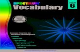 Vocabulary GRADE 6 Vocabulary - Carson Dellosaimages.carsondellosa.com/media/cd/pdfs/Activities/Samplers/704613_sb.pdffoe —n. enemy loathe—v ... When my friends gave me a surprise