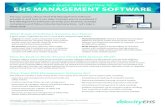 A QUICK INTRODUCTION TO EHS MANAGEMENT SOFTWARE · 2017. 8. 31. · safety metrics • Incident reporting, follow-up and management ... capture safety and environmental performance