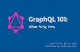 What, Why, How GraphQL 101 - Drupal Mountain Camp ... … · GraphQL 101: What, Why, How Maria Comas · @una_maria Web Developer at Amazee Labs