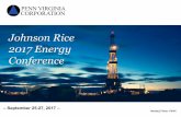 Johnson Rice 2017 Energy Conference · 2020. 5. 4. · Investor Presentation –September 25-27, 2017 – November 2016 Nasdaq Ticker: PVAC Johnson Rice 2017 Energy Conference