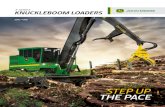STEP UP THE PACE - John Deere · STEP UP THE PACE E-SERIES KNUCKLEBOOM LOADERS 337E / 437E. WE’VE GOT THNEED HELP AT THE LANDING? T THIS. POWER. SPEED. ... tasks and increase eficiency.