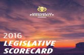LEGISLATIVE SCORECARD...2016/06/17  · Our 2016 Legislative Scorecard is the 33rd annual scorecard put out by AFP-Arizona and the Arizona Federation of Taxpayers. The Scorecard assigns