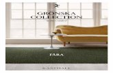 GRÖNSKA COLLECTION...Ottoman 80x80 250x350 Couch 220x90 Coffeetable 140x60 Examples of commonly used rug sizes: 1. Dining table with 6 chairs: rug size 200x300 cm 2. Dining table