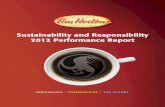 Sustainability and Responsibility 2012 Performance Reportsustainabilityreport.timhortons.com/pdf/... · one year of service. We will maintain our strong levels of employee engagement