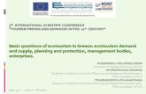 Basic questions of ecotourism in Greece: ecotourism demand ...irakleitos2.ntua.gr/docs/50/INTERNATIONAL SCIENTIFIC CONFEREN… · quantitative features of ecotourism in Greece. Case