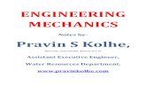 ENGINEERING MECHANICSpravinkolhe.com/pdf/cenotes/Mechanics/06-Kinematics_of...ENGINEERING MECHANICS Notes by Pravin S Kolhe, BE(Civil), Gold Medal, MTech (IIT‐K) Assistant Executive