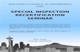 nwcel.orgnwcel.org/2020 Recert Seminar Registration Syllabus.docx · Web view: This session will cover inspection, construction, movement joints, cold/hot/wet weather construction,